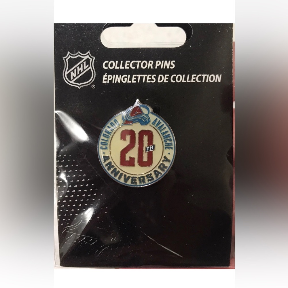 NHL Colorado Avalanche 20TH ANNIVERSARY Collector’s Pin JF Sports NEW